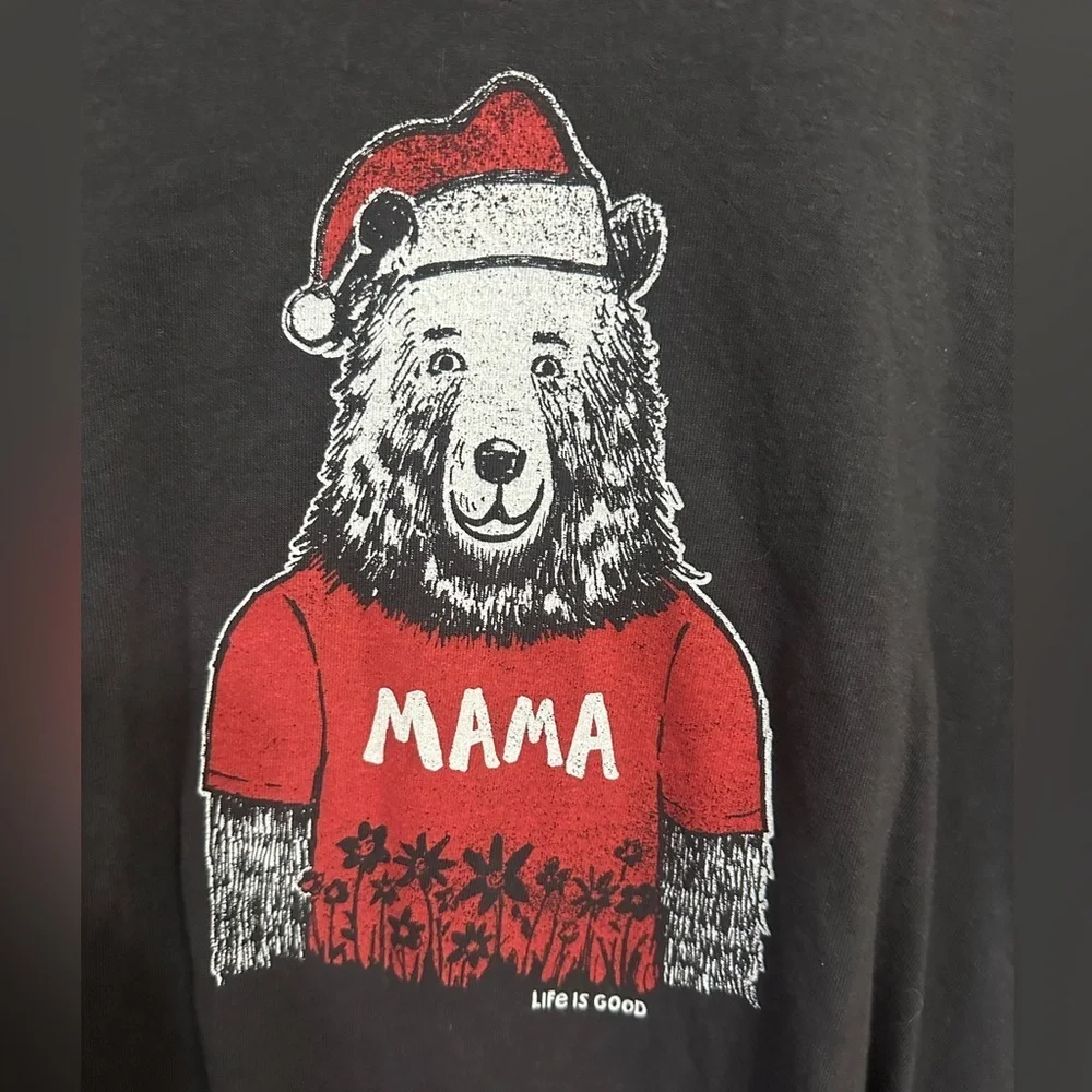 Life Is Good Charcoal Crusher Tee Mama Bear size XXL
